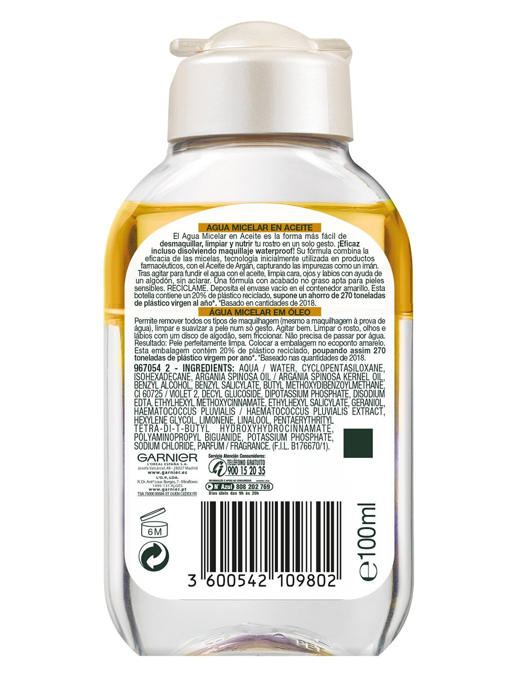 aceite micelar trasera 100ml